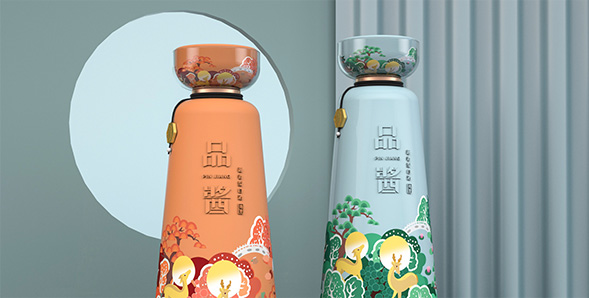 白酒瓶包装设计_小批量定制酒瓶酒盒包装厂家_价格