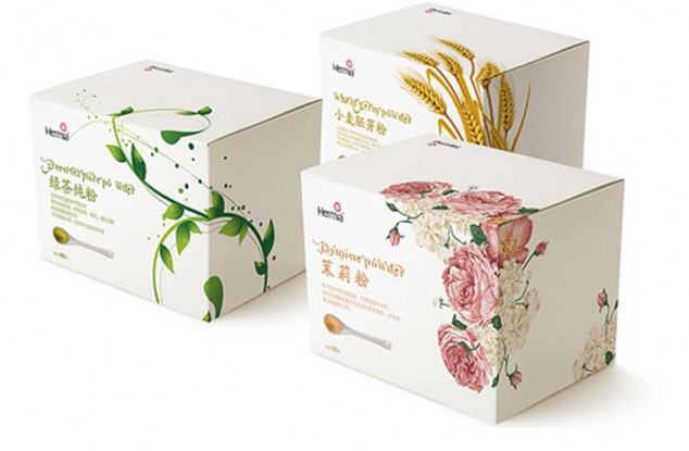 爱茉莉面膜包装贴图设计
