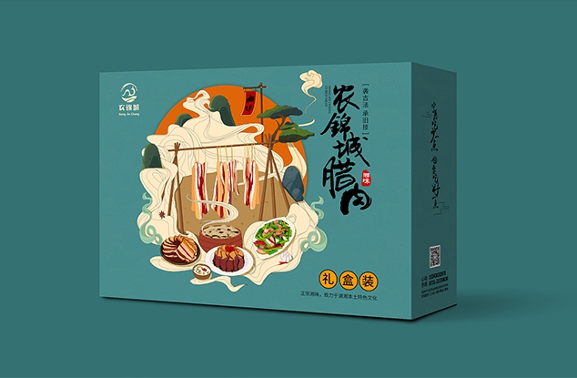 腊肉礼品包装盒设计